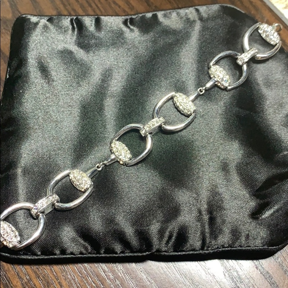 Equestrian bit link bracelet